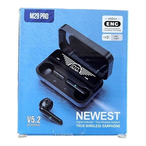 Wireless Earbuds Bluetooth 5.2 Earphones Stereo Bass Wireless Charging Case